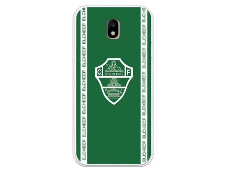 Funda para Samsung Galaxy J5 2017 Europeo del Elche CF Escudo Fondo Verde - Licencia Oficial Elche CF