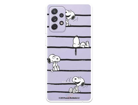 Funda para Samsung Galaxy A72 5G Oficial de Peanuts Snoopy rayas - Snoopy