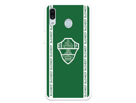 Funda para Samsung Galaxy M10 del Elche CF Escudo Fondo Verde - Licencia Oficial Elche CF