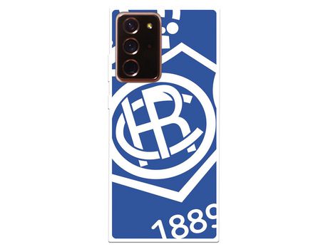 Funda para Samsung Galaxy Note 20 Ultra del Recre Escudo Fondo azul - Licencia Oficial Real Club Recreativo de Huelva