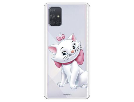 Funda para Samsung Galaxy A71 Oficial de Disney Marie Silueta - Los Aristogatos