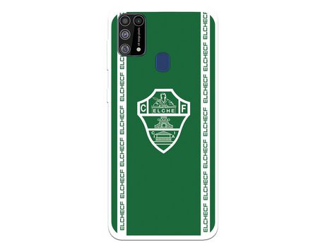Funda para Samsung Galaxy M31 del Elche CF Escudo Fondo Verde - Licencia Oficial Elche CF
