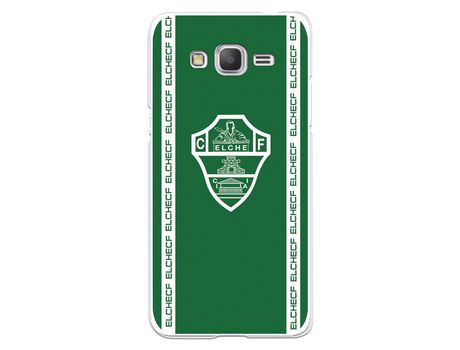 Funda para Samsung Galaxy Grand Prime del Elche CF Escudo Fondo Verde - Licencia Oficial Elche CF