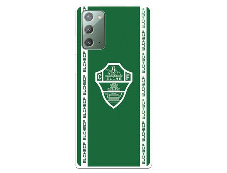 Funda para Samsung Galaxy Note20 del Elche CF Escudo Fondo Verde - Licencia Oficial Elche CF