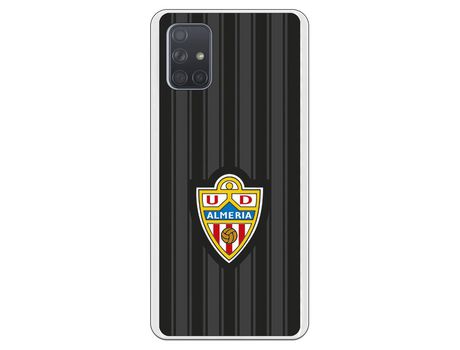 Funda para Samsung Galaxy A71 del Almería fondo negro - Licencia Oficial