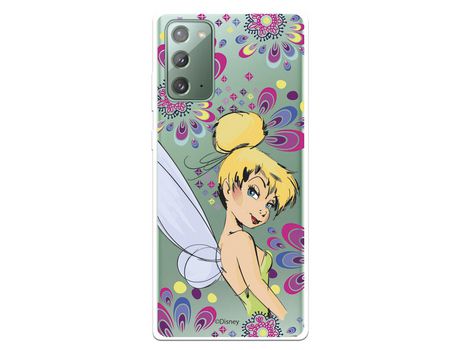 Funda para Samsung Galaxy Note20 Oficial de Disney Campanilla Flores - Peter Pan