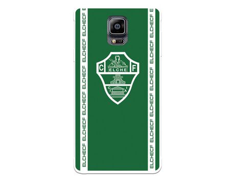 Funda para Samsung Galaxy Note4 del Elche CF Escudo Fondo Verde - Licencia Oficial Elche CF
