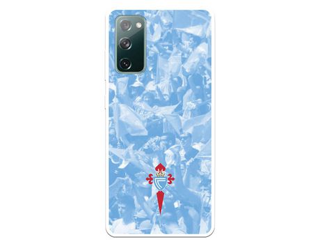 Funda para Samsung Galaxy S20 FE del Celta Escudo Fondo Hinchada - Licencia Oficial RC Celta