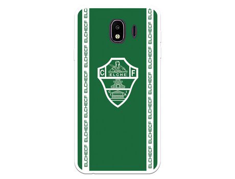 Funda para Samsung Galaxy J4 2018 del Elche CF Escudo Fondo Verde - Licencia Oficial Elche CF