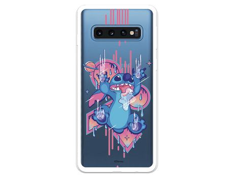 Funda para Samsung Galaxy S10 Plus Oficial de Disney Stitch Graffiti - Lilo & Stitch