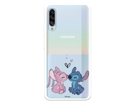 Funda para Samsung Galaxy A90 5G Oficial de Disney Angel & Stitch Beso - Lilo & Stitch