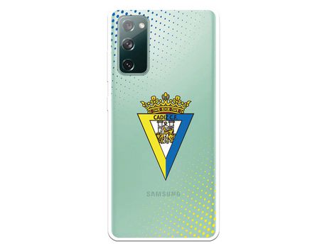 Funda para Samsung Galaxy S20 FE del Cádiz Escudo Transparente - Licencia Oficial