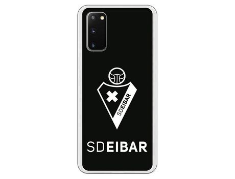 Funda para Samsung Galaxy S20 del Eibar Escudo Fondo Negro - Licencia Oficial SD Eibar