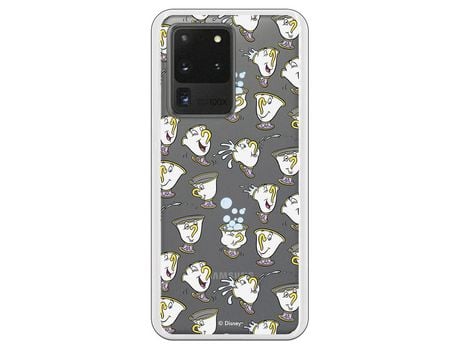 Funda para Samsung Galaxy S20 Ultra Oficial da Disney Chip Potts Siluetas La Bella y la Bestia