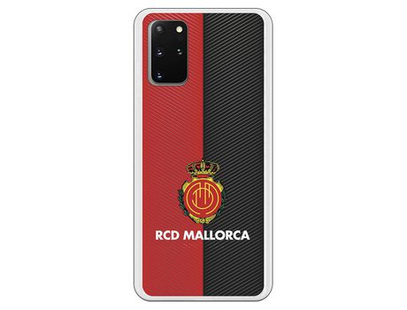 Funda para Samsung Galaxy S20 Plus del Mallorca RCD Mallorca Diagonales Transparente - Licencia Oficial RCD Mallorca