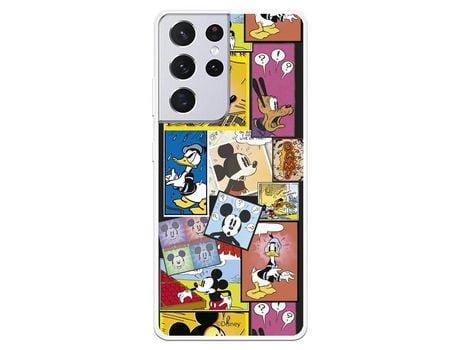 Funda para Samsung Galaxy S21 Ultra Oficial de Disney Mickey Comic - Clásicos Disney