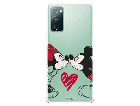 Funda para Samsung Galaxy S20 FE Oficial de Disney Mickey y Minnie Beso - Clásicos Disney