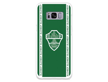 Funda para Samsung Galaxy S8 del Elche CF Escudo Fondo Verde - Licencia Oficial Elche CF