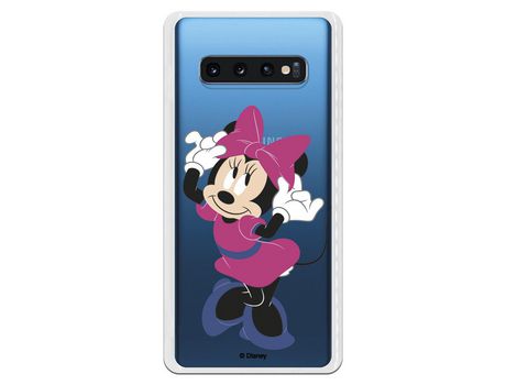 Funda para Samsung Galaxy S10 Plus Oficial de Disney Minnie Rosa - Clásicos Disney