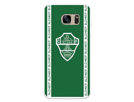 Funda para Samsung Galaxy S7 del Elche CF Escudo Fondo Verde - Licencia Oficial Elche CF