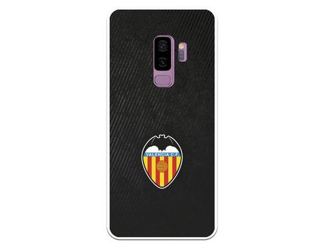 Funda para Samsung Galaxy S9 Plus del Valencia Franjas Negras - Licencia Oficial Valencia CF