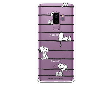 Funda para Samsung Galaxy S9 Plus Oficial de Peanuts Snoopy rayas - Snoopy
