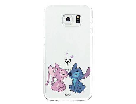 Funda para Samsung Galaxy S6 Edge Oficial de Disney Angel & Stitch Beso - Lilo & Stitch