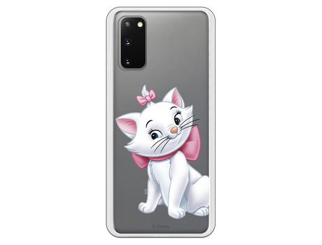 Funda para Samsung Galaxy S20 Oficial de Disney Marie Silueta - Los Aristogatos