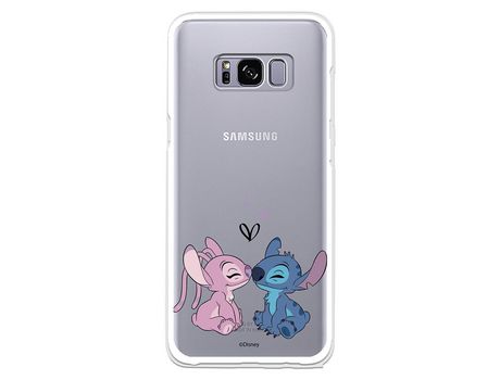 Funda para Samsung Galaxy S8 Oficial de Disney Angel & Stitch Beso - Lilo & Stitch