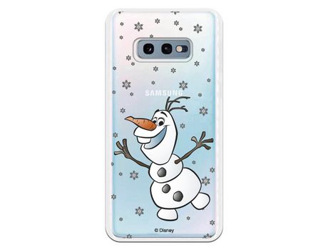 Funda para Samsung Galaxy S10e Oficial de Disney Olaf Transparente - Frozen