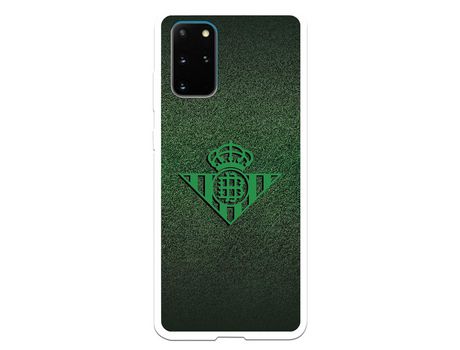 Funda para Samsung Galaxy S20 Plus del Betis Escudo Verde Fondo trama - Licencia Oficial