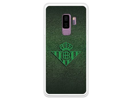 Funda para Samsung Galaxy S9 Plus del Betis Escudo Verde Fondo trama - Licencia Oficial