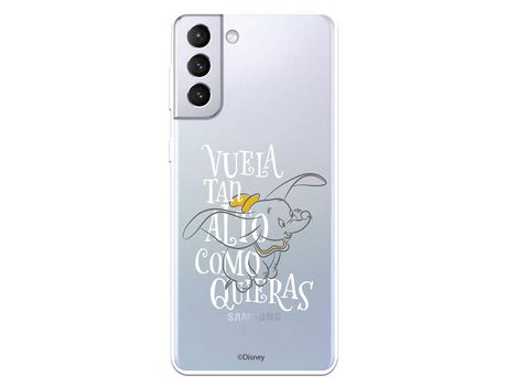 Funda para Samsung Galaxy S21 Plus Oficial de Disney Dumbo Vuela tan Alto - Dumbo