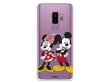 Funda para Samsung Galaxy S9 Plus Oficial de Disney Mickey y Minnie Posando - Clásicos Disney