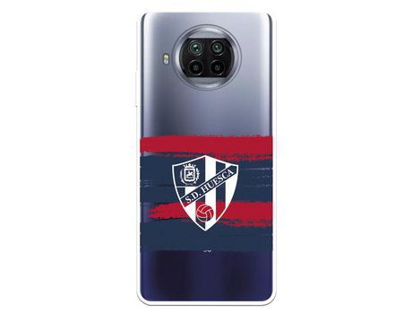 Funda para Xiaomi Mi 10T Lite del Huesca Rayas Transparente - Licencia Oficial SD Huesca