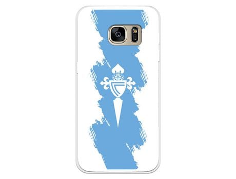 Funda para Samsung Galaxy S7 del Celta Escudo Trazo azul - Licencia Oficial RC Celta