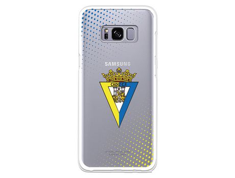 Funda para Samsung Galaxy S8 del Cádiz Escudo Transparente - Licencia Oficial
