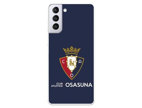 Funda para Samsung Galaxy S21 Plus del Osasuna Escudo Fondo azul - Licencia Oficial CA Osasuna