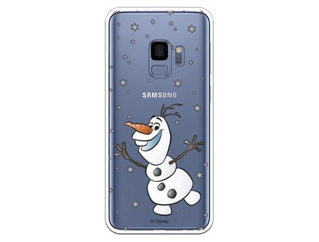 Funda para Samsung Galaxy S9 Oficial de Disney Olaf Transparente - Frozen
