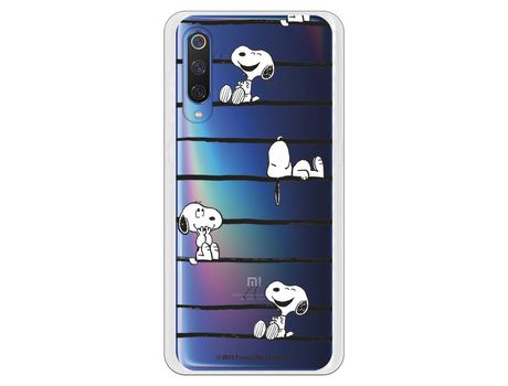 Funda para Xiaomi Mi 9 Oficial de Peanuts Snoopy rayas - Snoopy