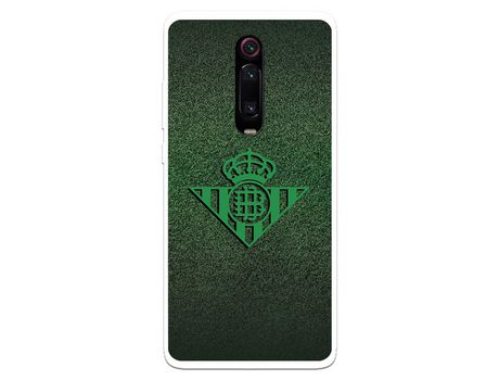 Funda para Xiaomi Mi 9T del Betis Escudo Verde Fondo trama - Licencia Oficial