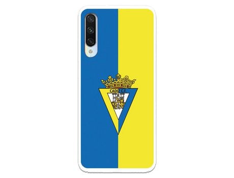 Funda para Xiaomi Mi A3 del Cádiz Escudo Fondo Bicolor - Licencia Oficial