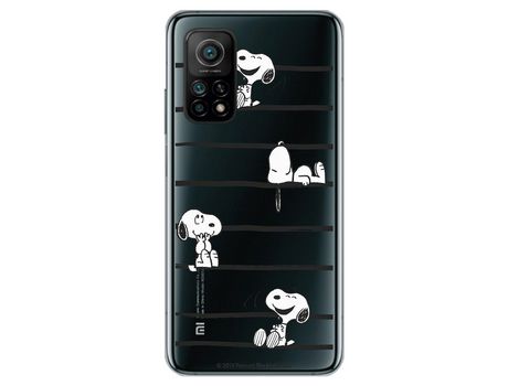 Funda para Xiaomi Mi 10T Oficial de Peanuts Snoopy rayas - Snoopy