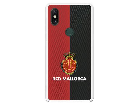 Funda para Xiaomi Mi Mix 3 del Mallorca RCD Mallorca Diagonales Transparente - Licencia Oficial RCD Mallorca