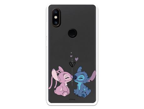 Funda para Xiaomi Mi Mix 2S Oficial de Disney Angel & Stitch Beso - Lilo & Stitch