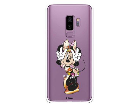 Funda para Samsung Galaxy S9 Plus Oficial de Disney Minnie Posando - Clásicos Disney