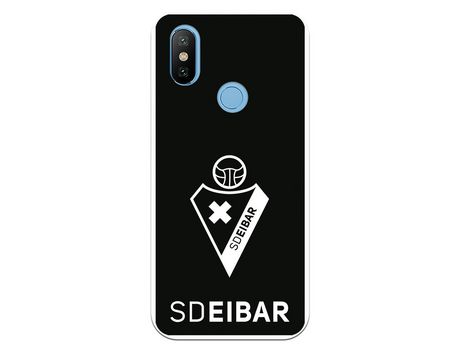 Funda para Xiaomi Mi A2 del Eibar Escudo Fondo Negro - Licencia Oficial SD Eibar