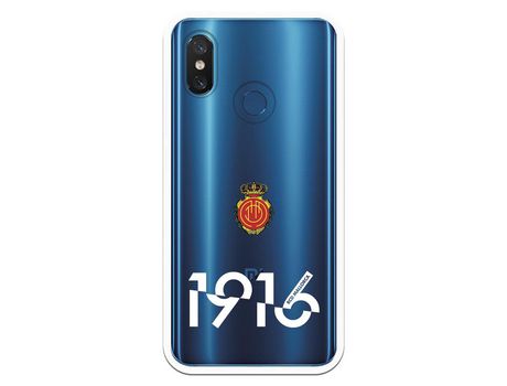 Funda para Xiaomi Mi 8 del Mallorca RCD Mallorca 1916 Transparente - Licencia Oficial RCD Mallorca