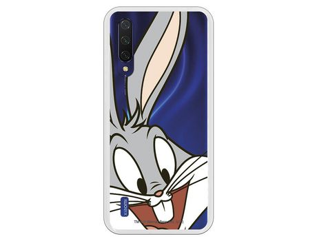 Funda para Xiaomi Mi 9 Lite Oficial de Warner Bros Bugs Bunny Silueta Transparente - Looney Tunes