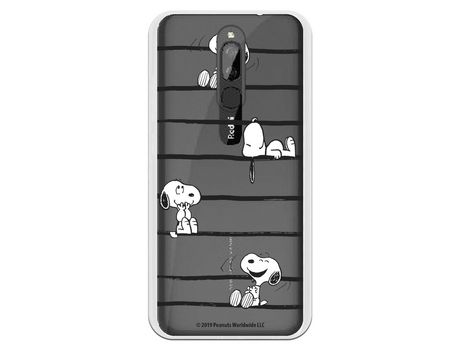 Funda para Xiaomi Redmi 8 Oficial de Peanuts Snoopy rayas - Snoopy